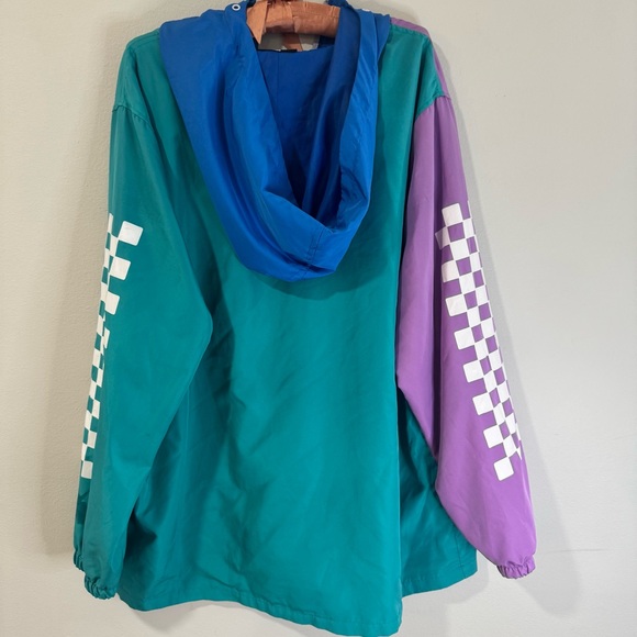 Sony PlayStation Blue and Teal color block Jacket - Picture 4 of 5